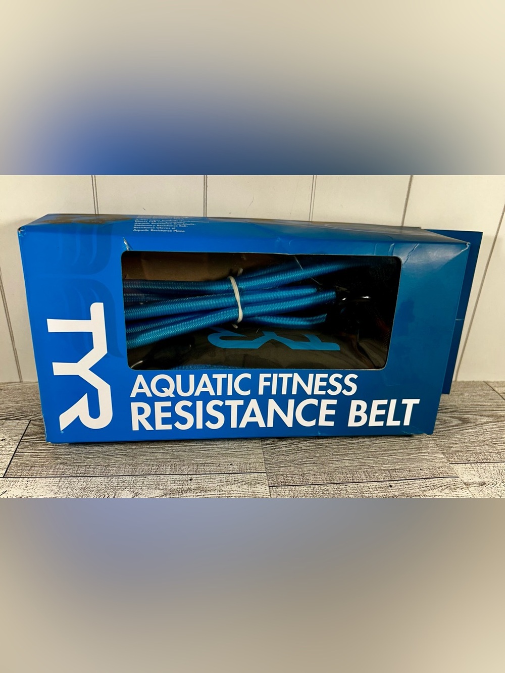 TYR Aquatic Fitness Resistance Belt - Blue & Black NEW in Box